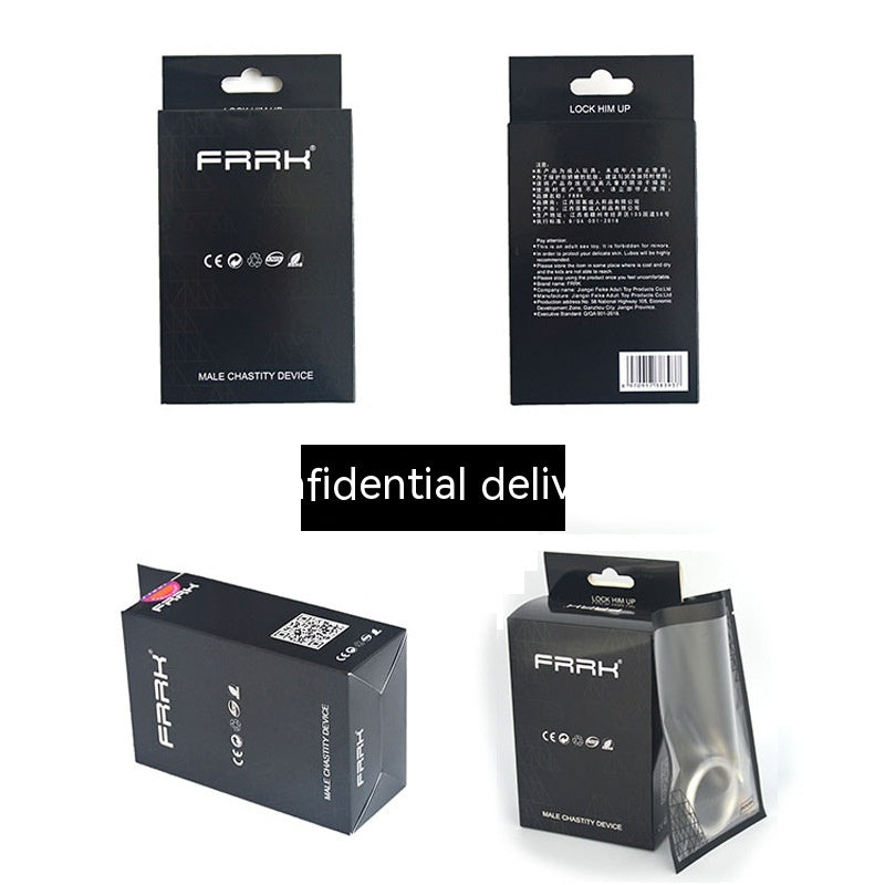 Men's Stainless Steel Chastity Lock with Adjustable Ring & Belt - Multiple Sizes