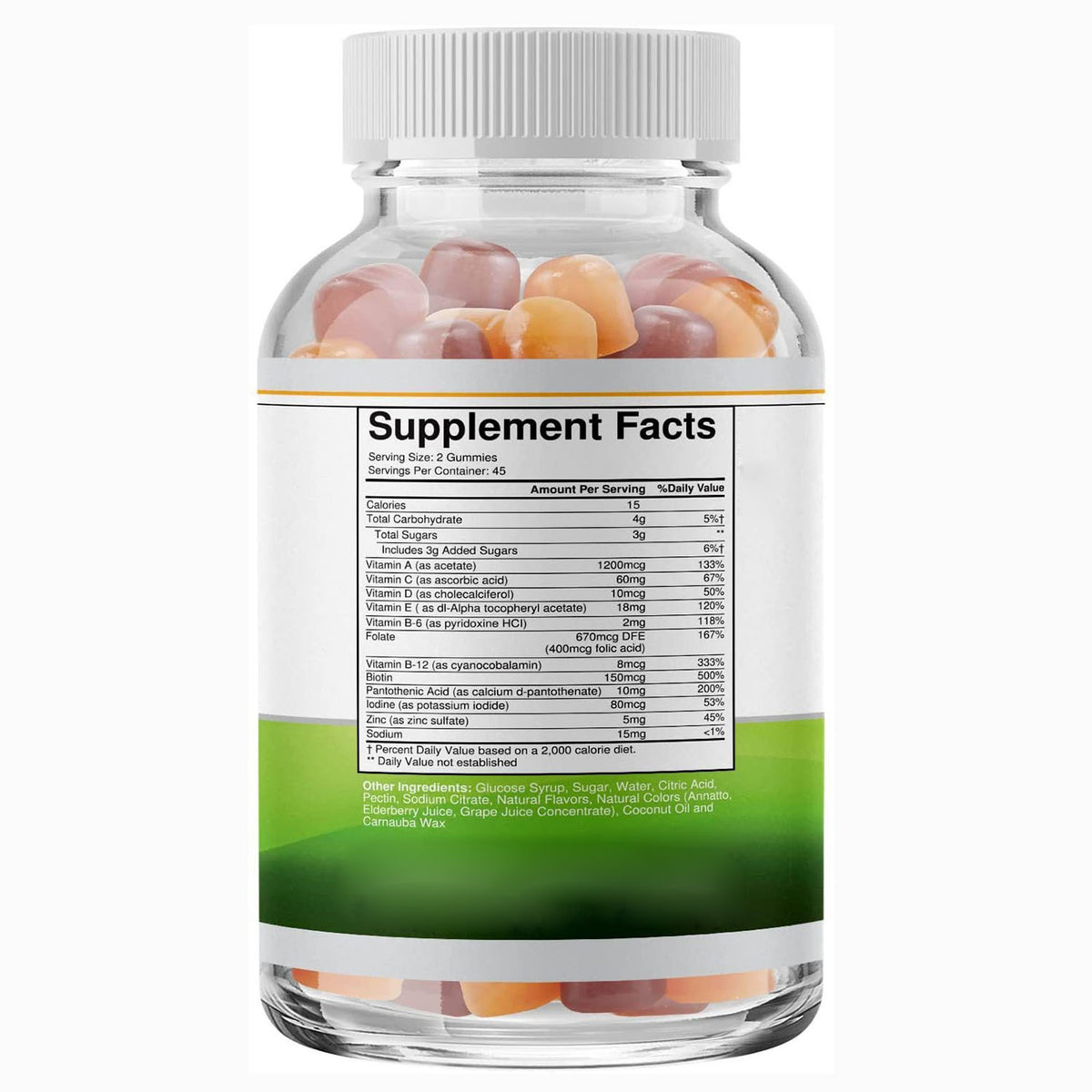 Vegetarian Vitamin Gummies - Berry Flavor, 60 Tablets
