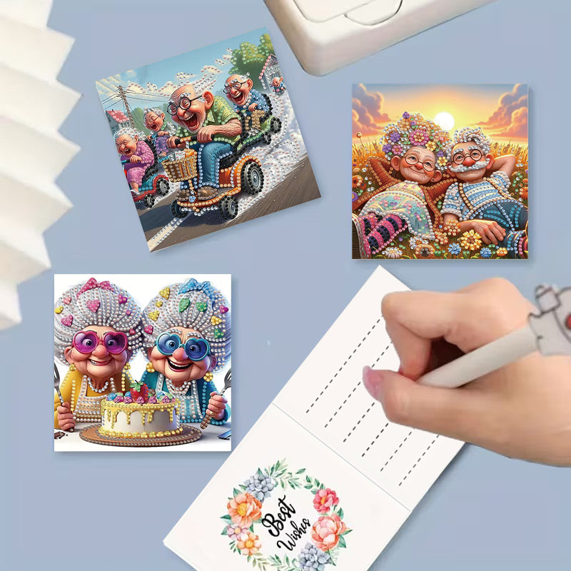 DIY Diamond Painting Card Kit for Celebrations - 6 Pack