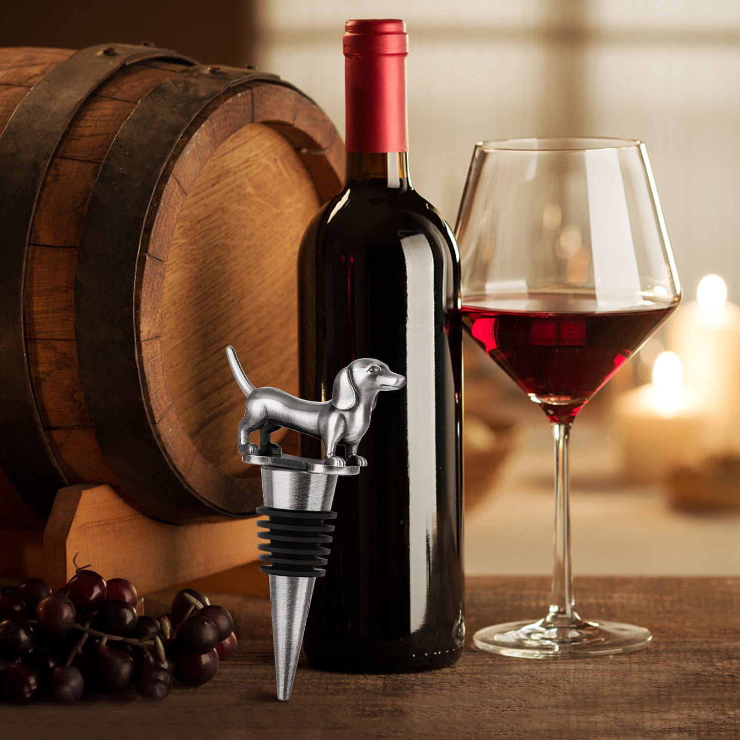 Dachshund Wine Stopper - Unique Dog-Shaped Bottle Sealer