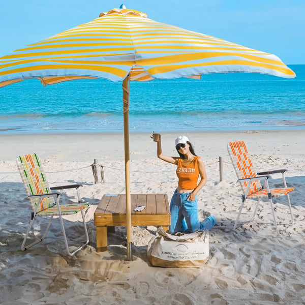 Set of 2 Folding Beach Chairs - Durable & Portable Design
