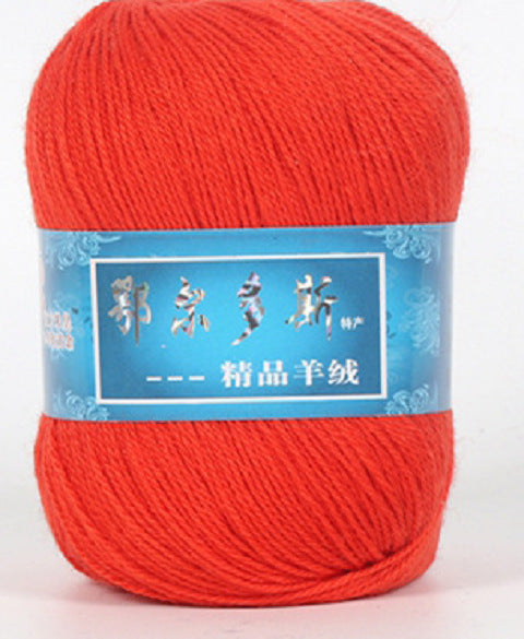 Hand-Knitted Cashmere Yarn for Knitting & Crocheting - Medium Coarse Pure Wool Thread