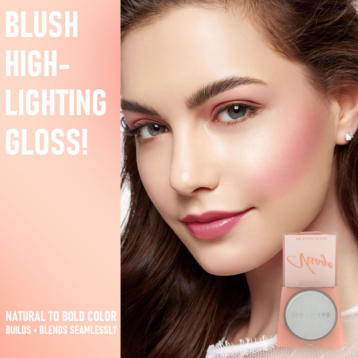 High-Gloss Radiant Lip and Cheek Tint - Lightweight Non-Sticky Formula