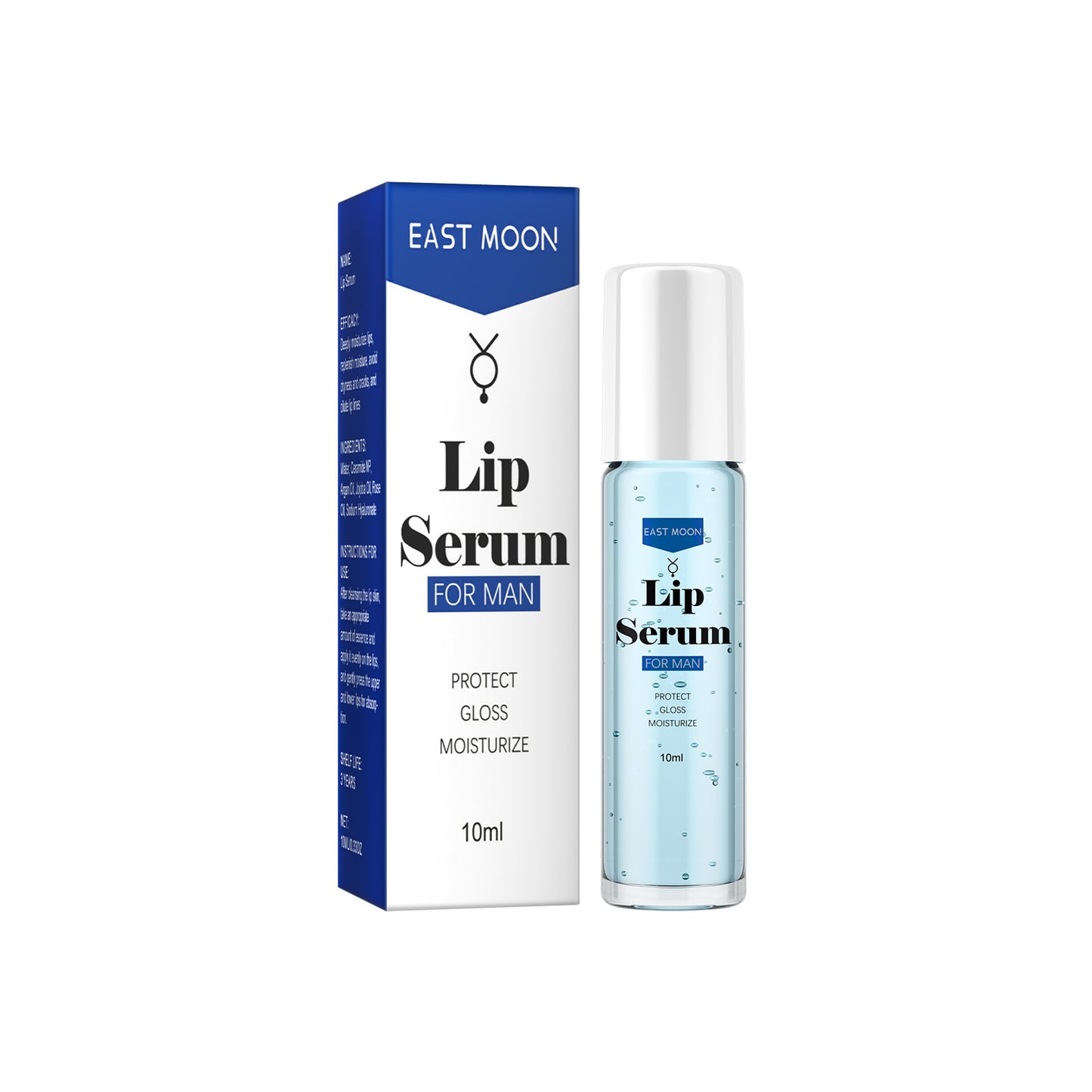 Nourishing Lip Serum Roller Ball with Argan & Jojoba Oil