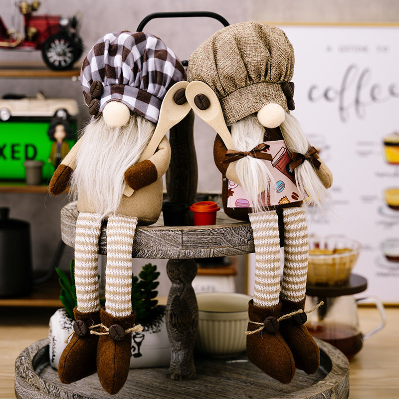 Hanging Rudolf Doll for Bathroom Storage - Modern Christmas Decor