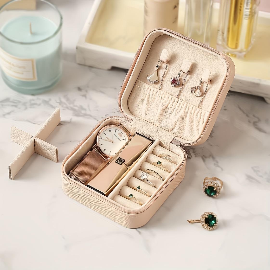 15-Piece Set High-Quality Mini Portable PU Leather Travel Jewelry Box