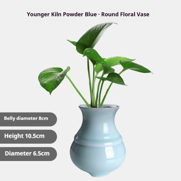 Minimalist Ceramic Flower Vase - Small Home Decor Ornament
