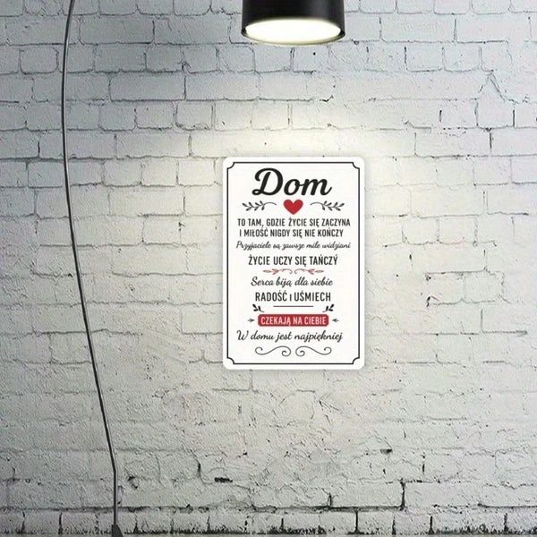 Metal Tin Wall Sign - 20 cm x 20 cm Decorative Art