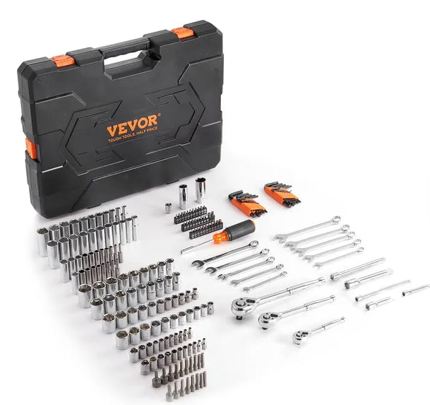 Mechanic Tool Kit with Portable Storage Case - Versatile Socket Set