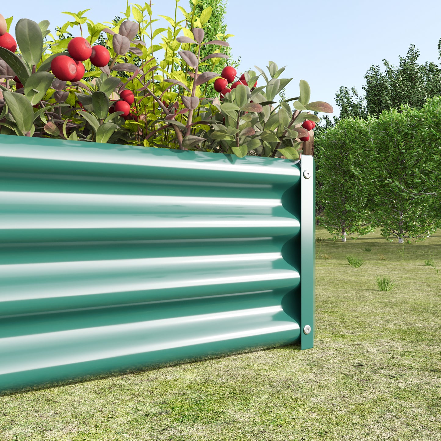 Metal Raised Garden Bed - 2PCS 4' x 2' x 1' Planter for Vegetables & Herbs