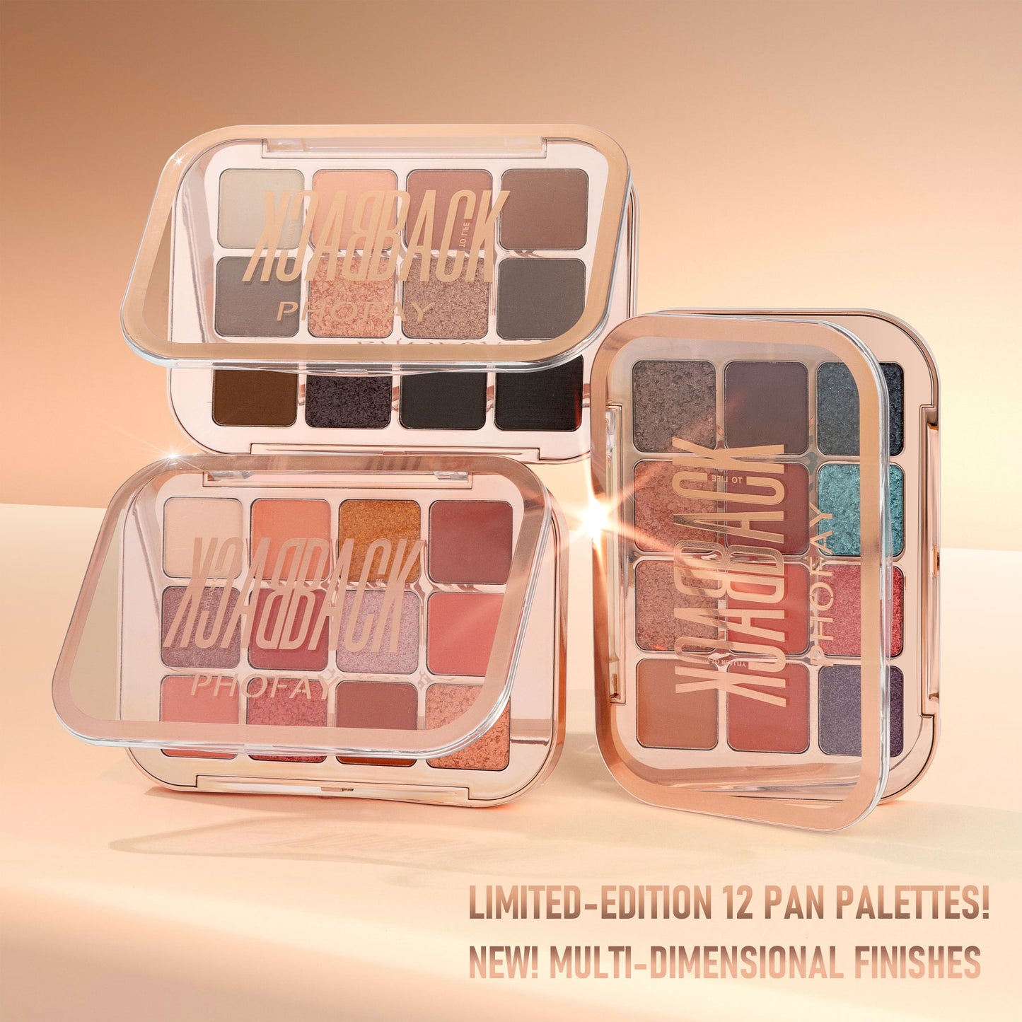12-Color Eyeshadow Palette - Matte and Metallic Makeup Collection