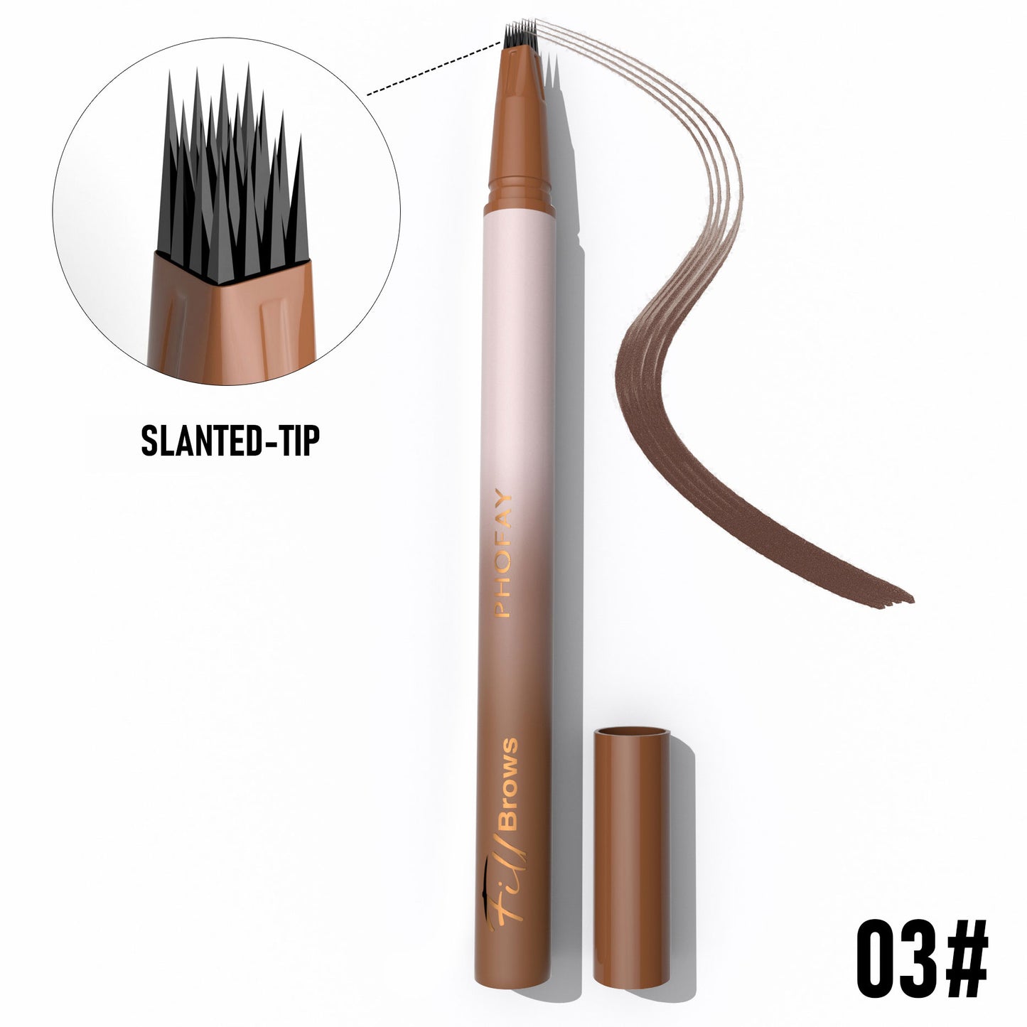 Waterproof Eyebrow Pencil - Long-Lasting Smudge-Proof Brow Definition