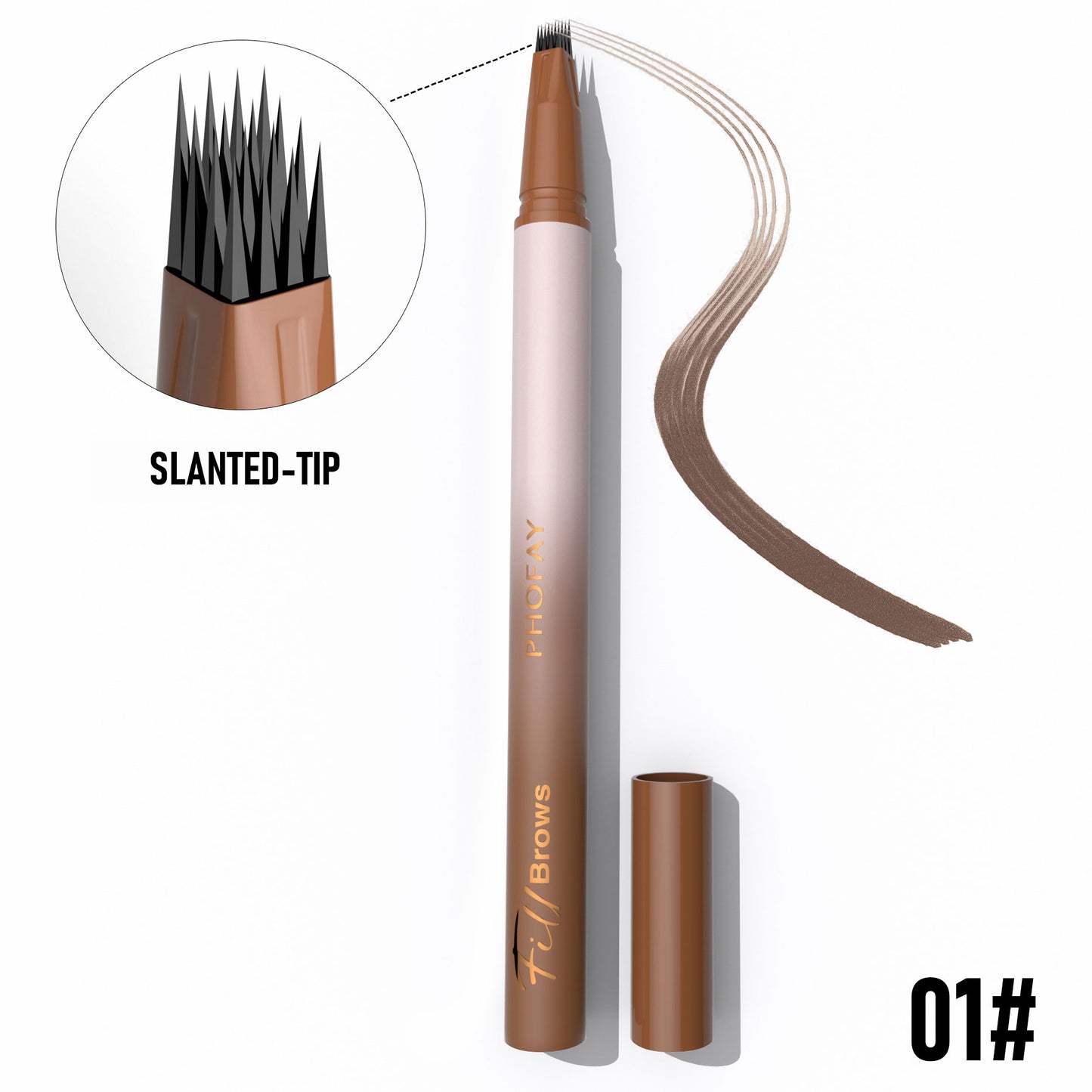 Waterproof Eyebrow Pencil - Long-Lasting Smudge-Proof Brow Definition