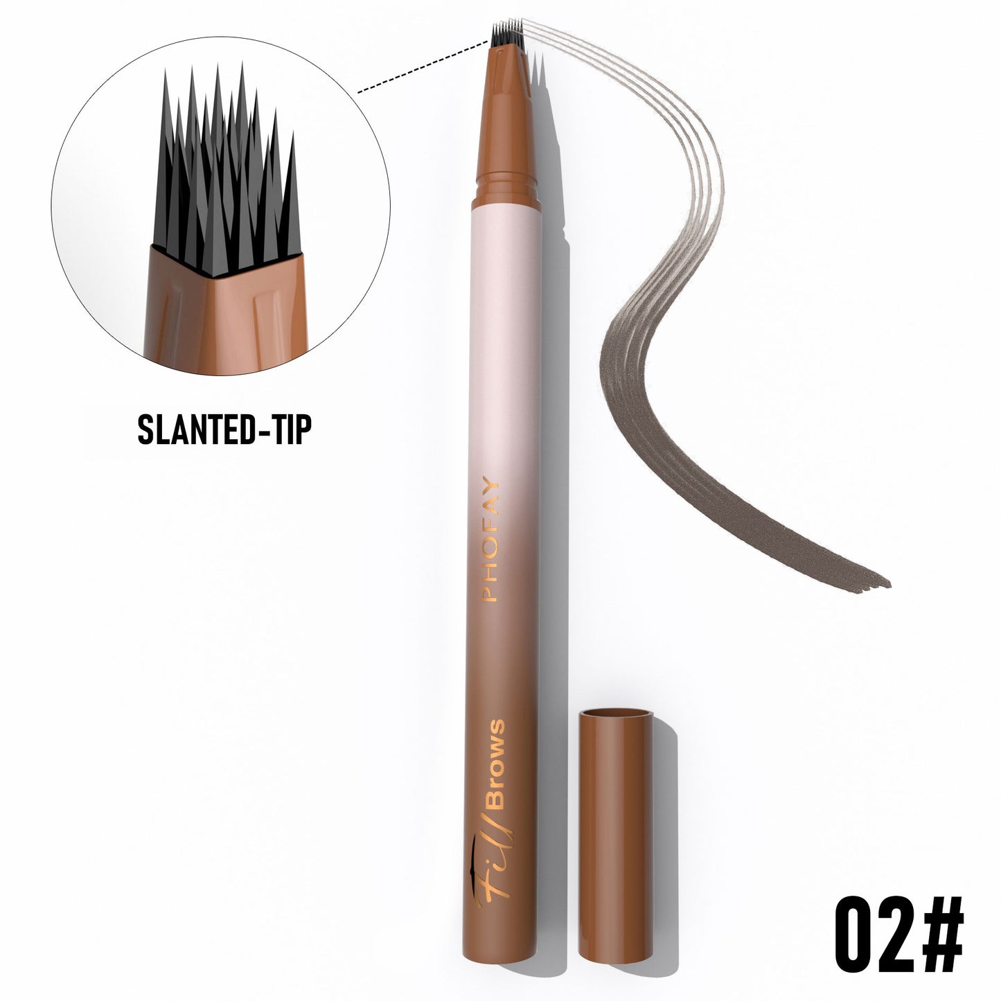 Waterproof Eyebrow Pencil - Long-Lasting Smudge-Proof Brow Definition