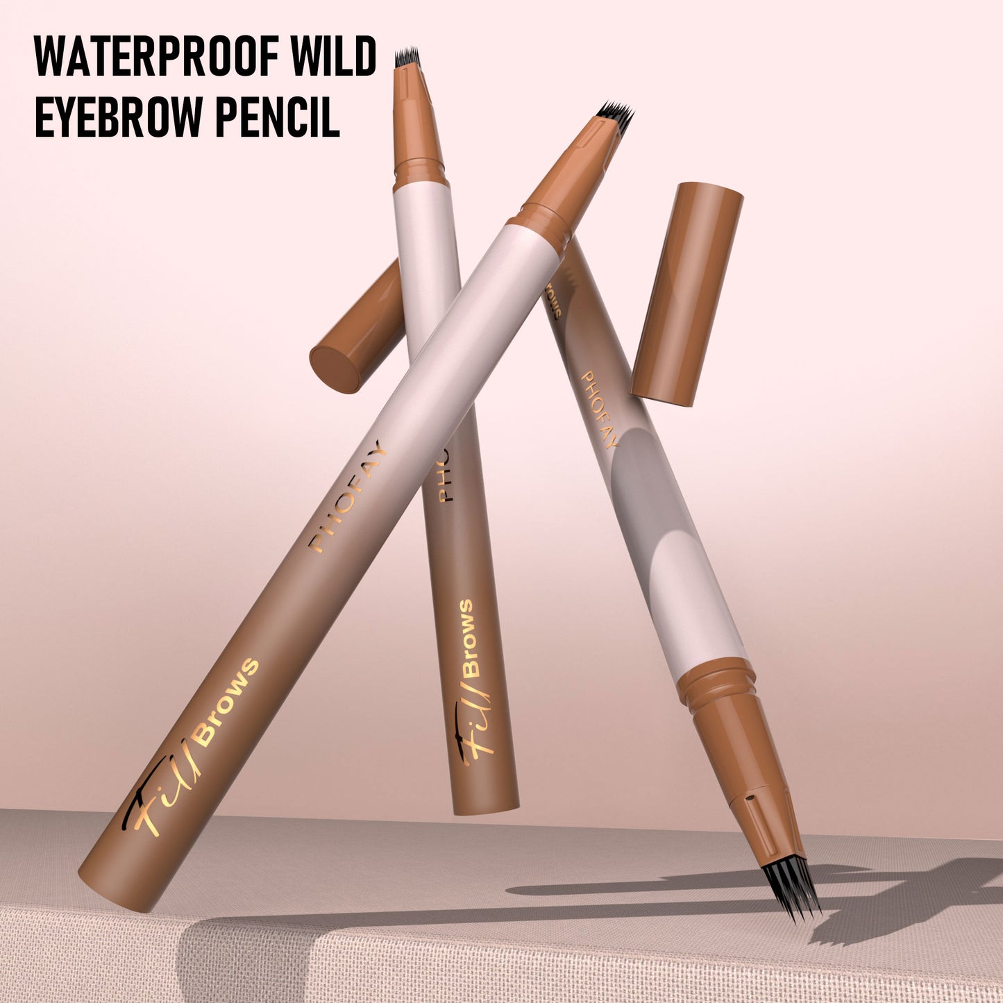Waterproof Eyebrow Pencil - Long-Lasting Smudge-Proof Brow Definition