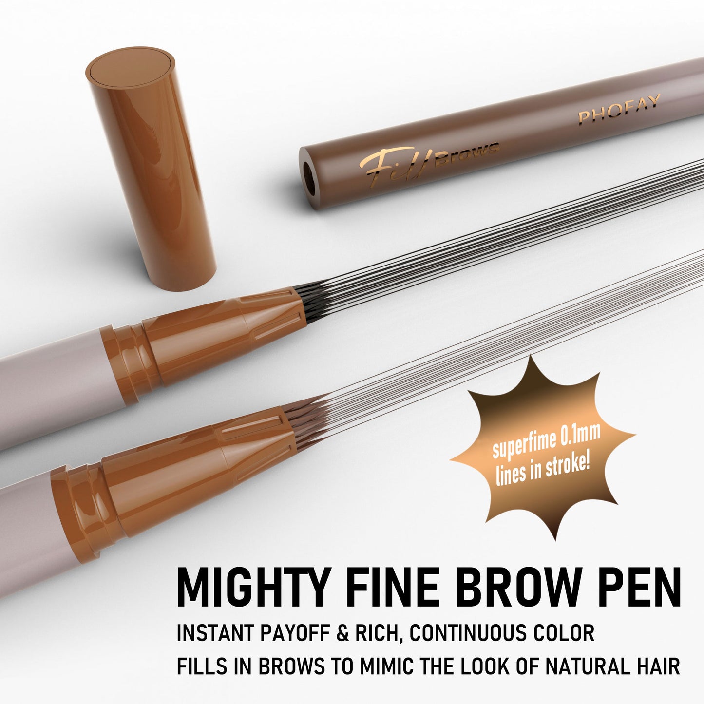 Waterproof Eyebrow Pencil - Long-Lasting Smudge-Proof Brow Definition
