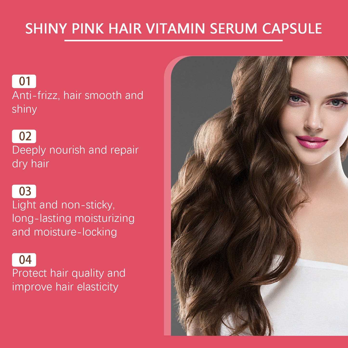 Hair Oil Care Capsules with Jojoba and Moroccan Nut Oil for Frizz Control