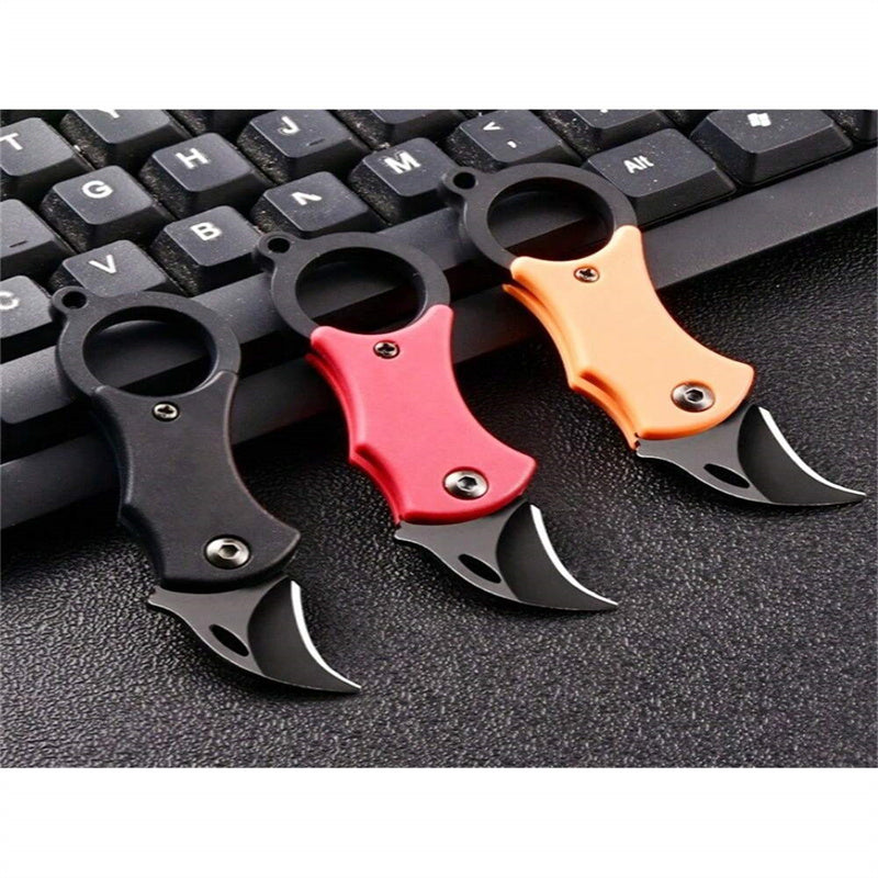 F1 Red Orange Knife Set - 3-Piece Kitchen Knives