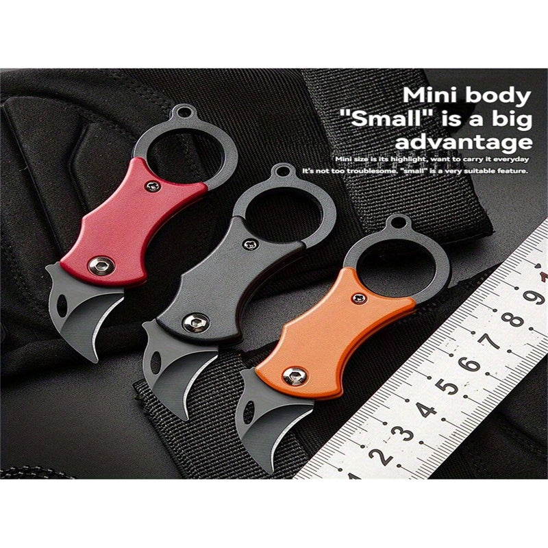 F1 Red Orange Knife Set - 3-Piece Kitchen Knives