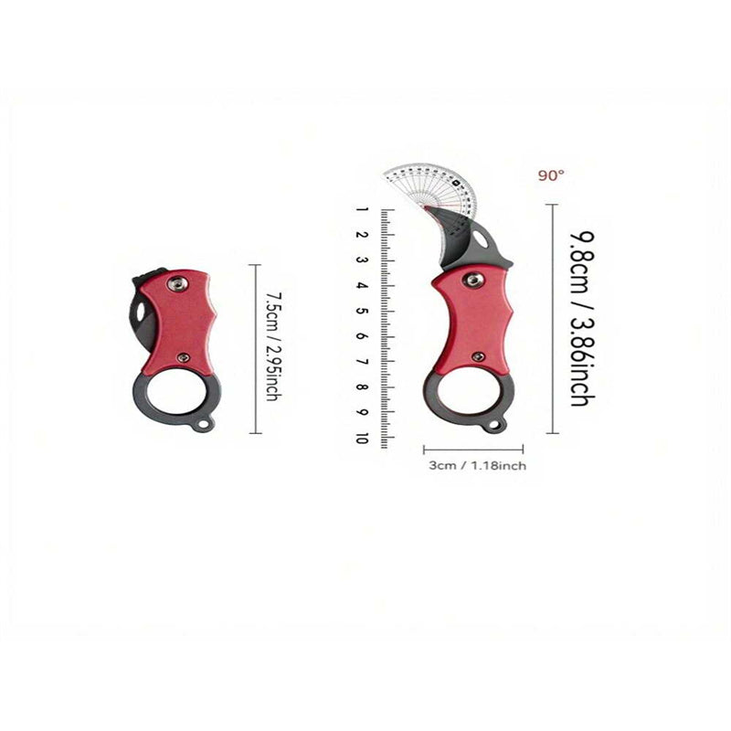 F1 Red Orange Knife Set - 3-Piece Kitchen Knives