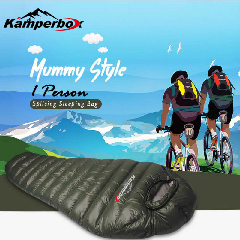 Winter Waterproof Down Sleeping Bag - Model AM1500L