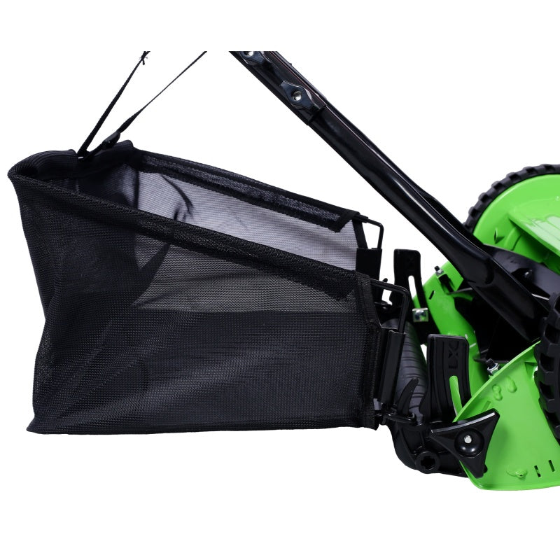 14-Inch 5-Blade Reel Lawn Mower - Manual Grass Cutter with Adjustable Height
