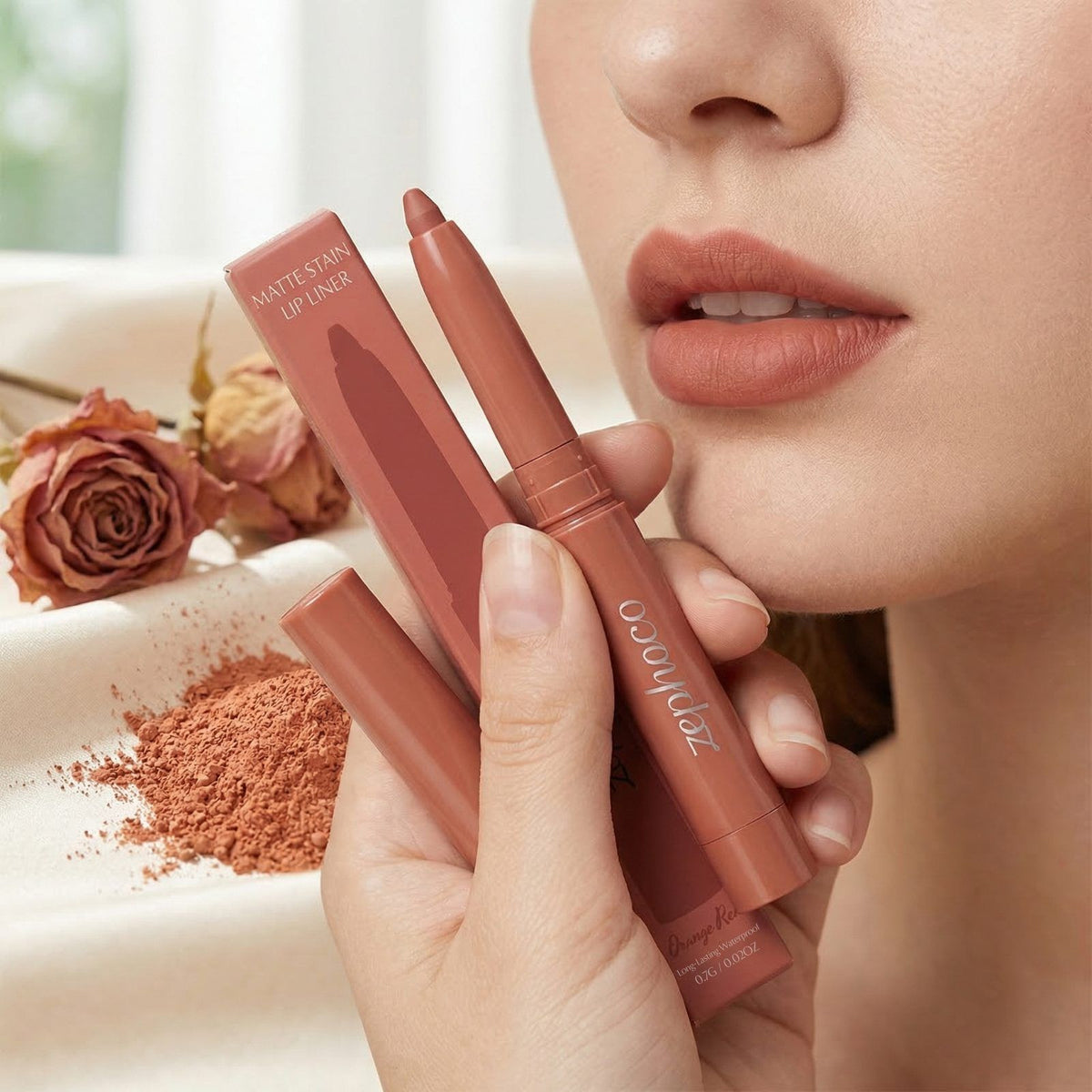 Lip Liner Pencil, Orange Red, 0.7g