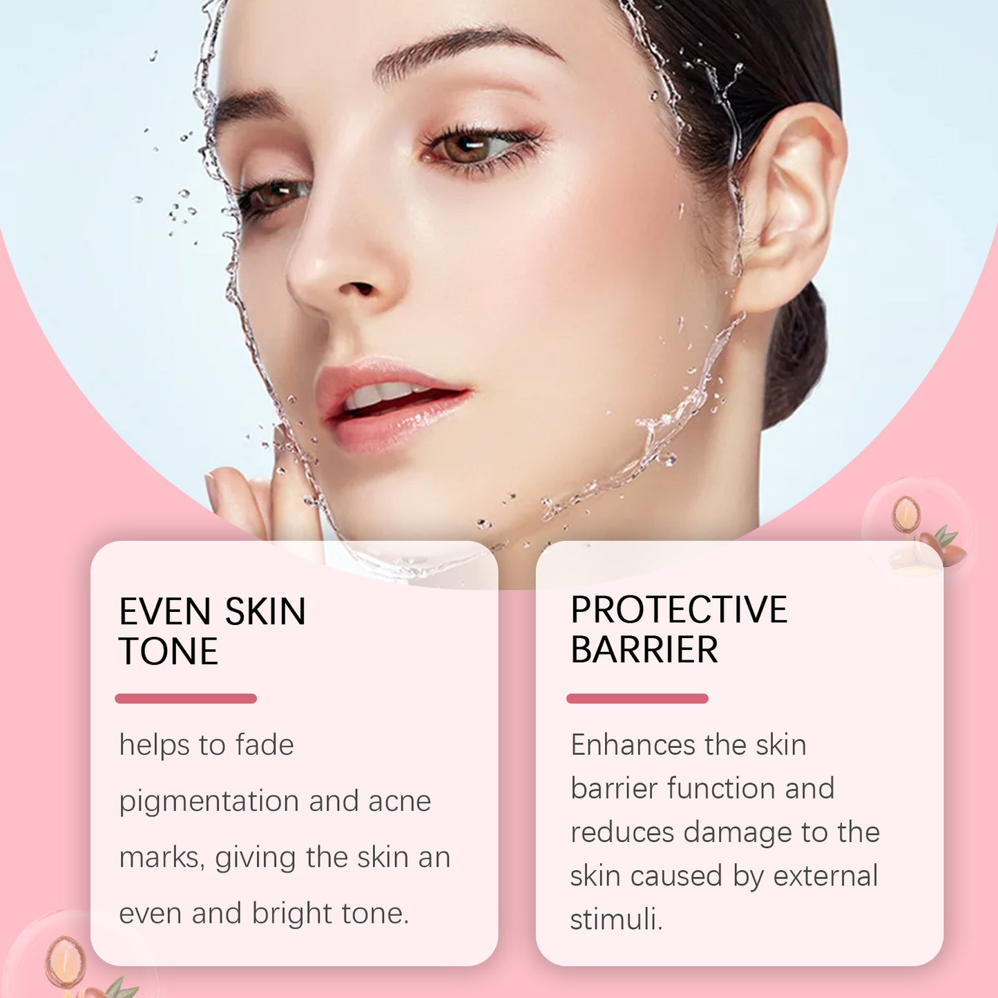 Moisturizing Facial Capsule Serum with Jojoba Oil & Vitamin E