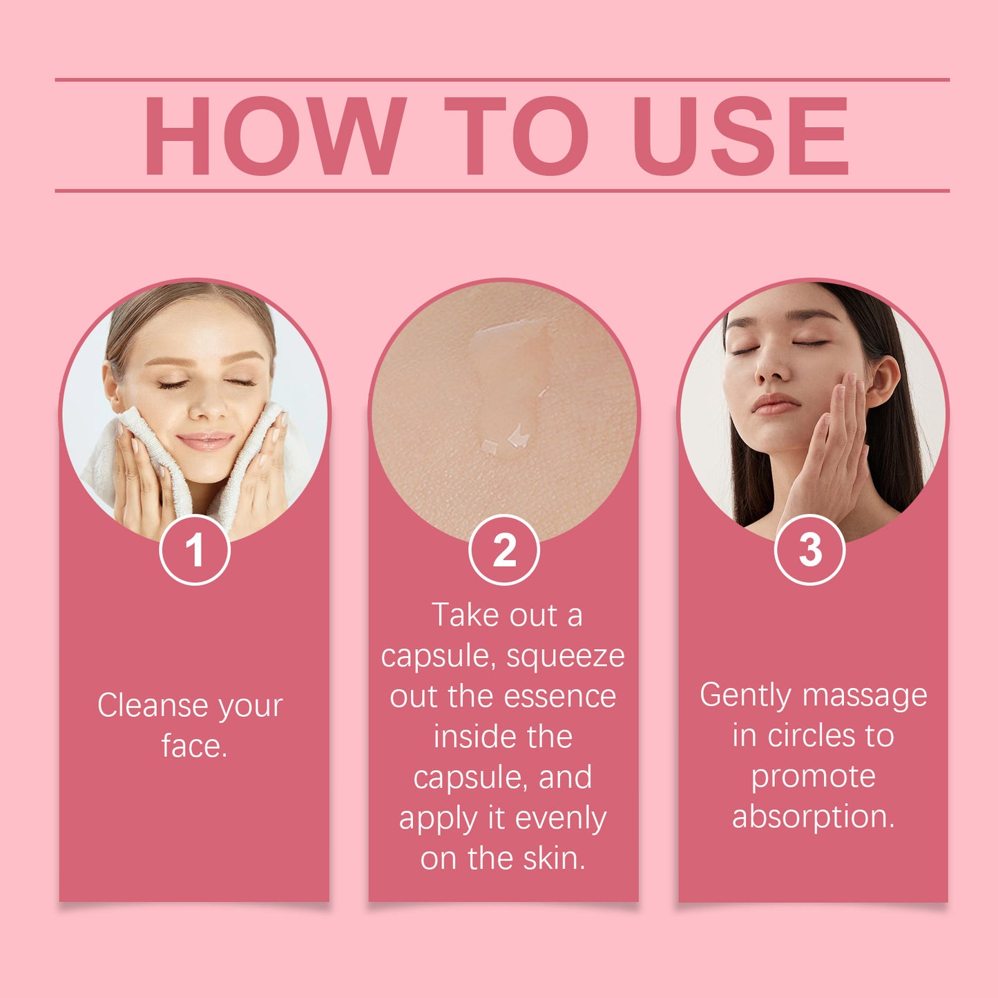 Moisturizing Facial Capsule Serum with Jojoba Oil & Vitamin E