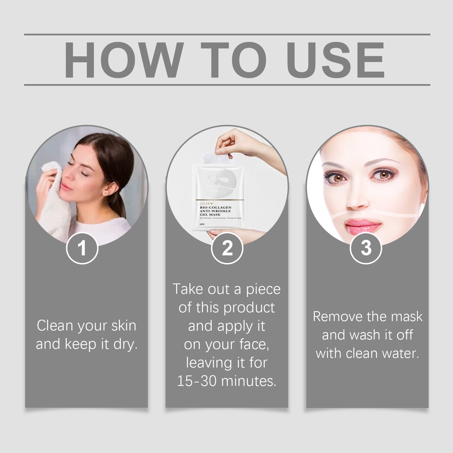 Collagen Face Mask Essence Pouch - Hydrating & Brightening Skin Care