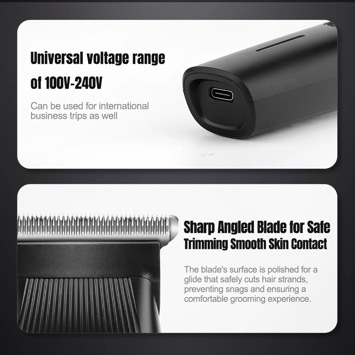 3-in-1 Rechargeable Beard Trimmer, Hair Clipper & Grooming Kit for Men