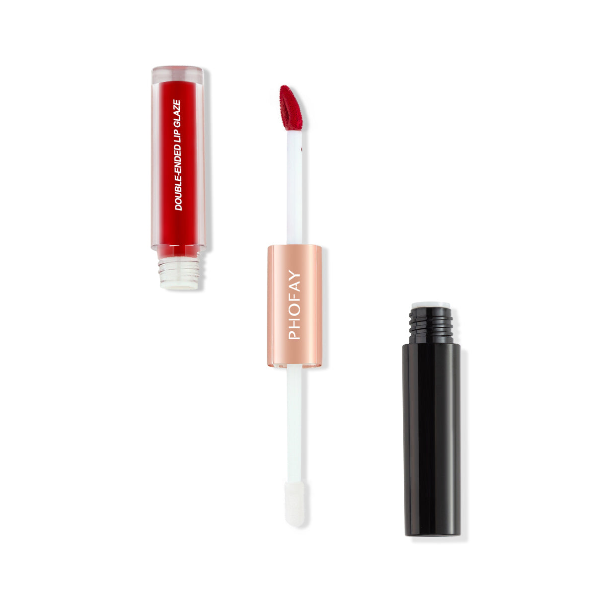 Double-Ended Non-Stick Lip Gloss - Long Lasting Liquid Lipstick