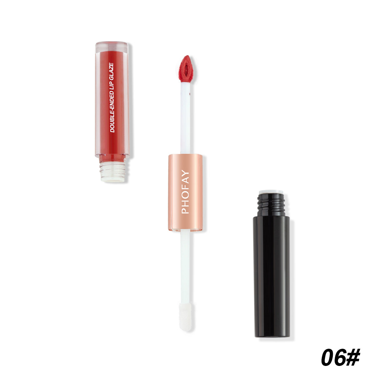 Double-Ended Non-Stick Lip Gloss - Long Lasting Liquid Lipstick