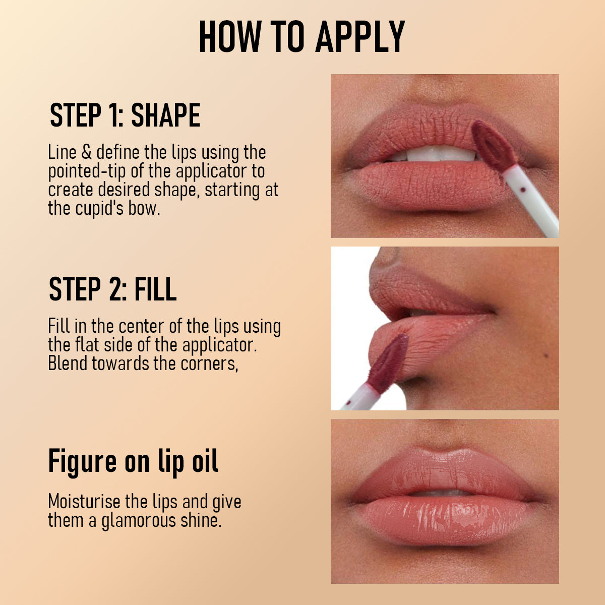Double-Ended Non-Stick Lip Gloss - Long Lasting Liquid Lipstick