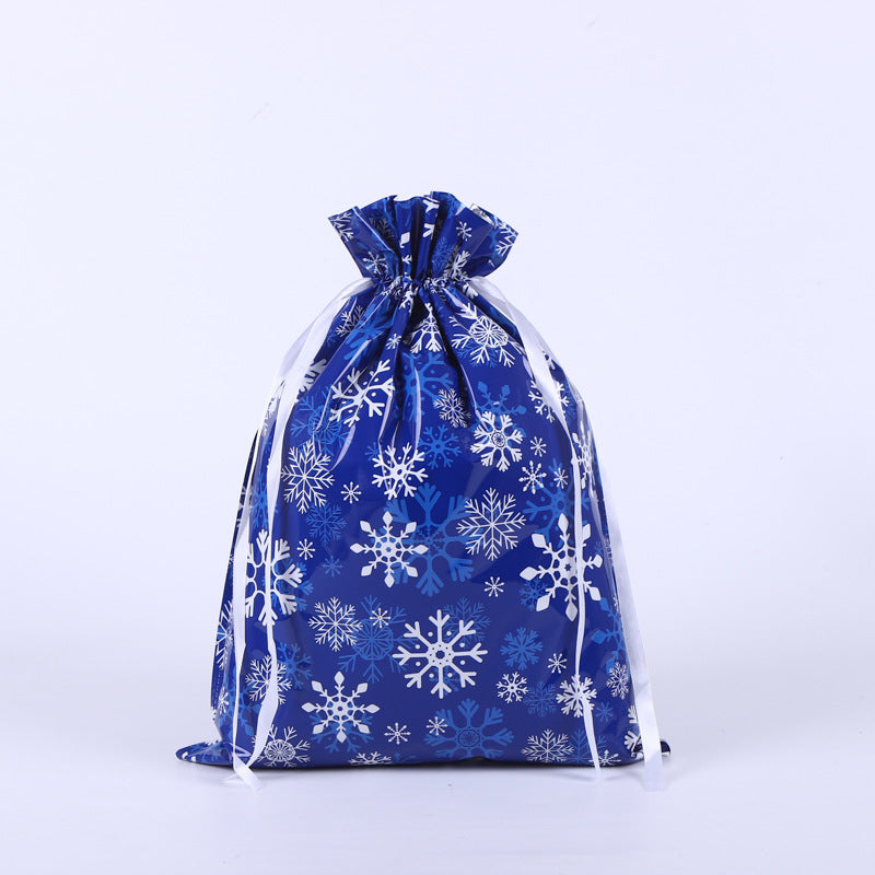 Festive Aluminum Foil Gift Bags for Christmas & New Year Party Packaging