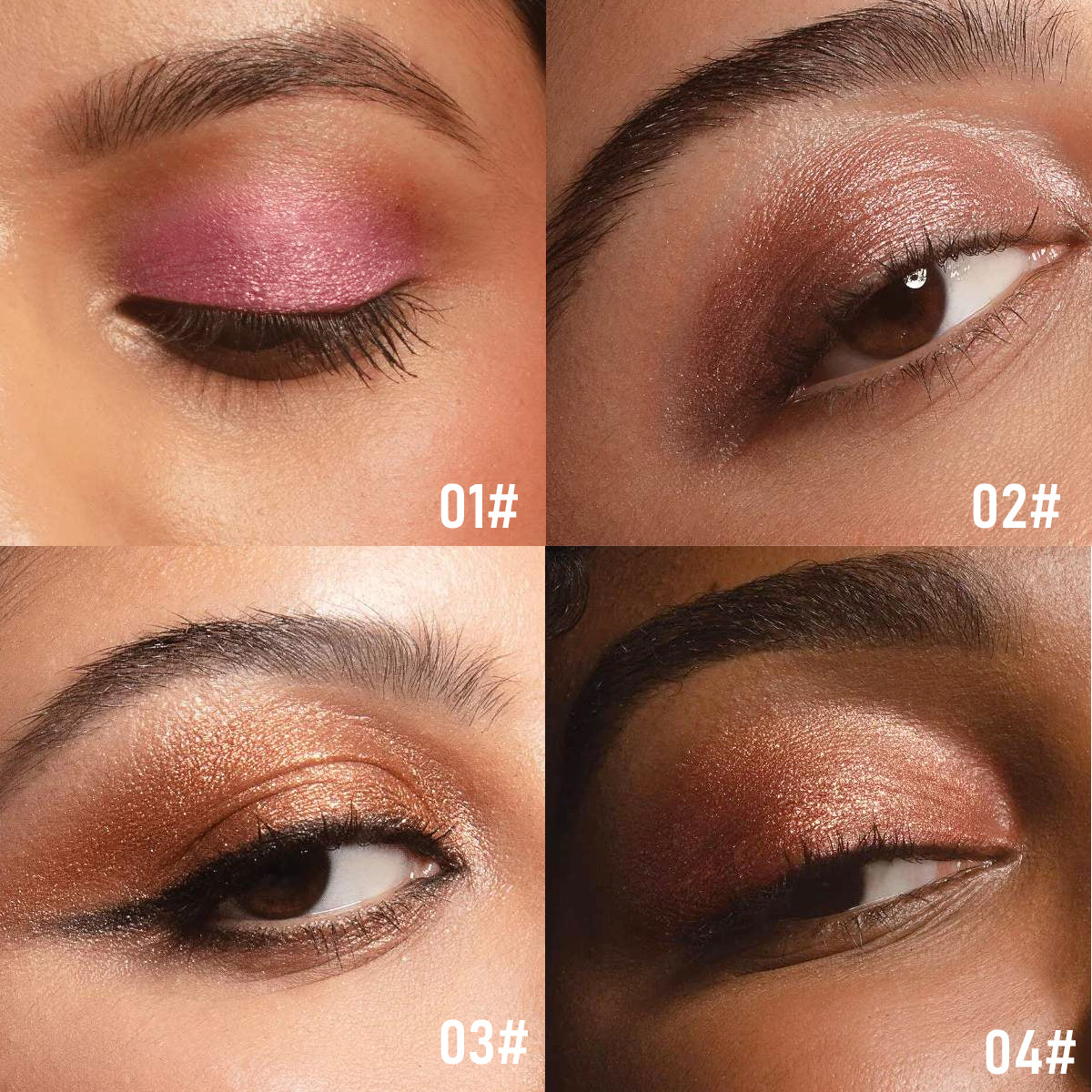 Mashed Potato Eyeshadow - Long-Lasting Iridescent Shimmer Makeup