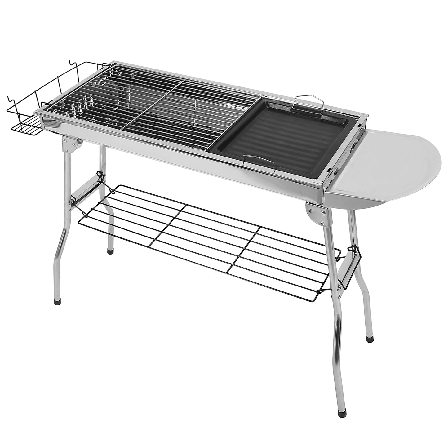 Portable Foldable Charcoal BBQ Grill for Camping & Picnics