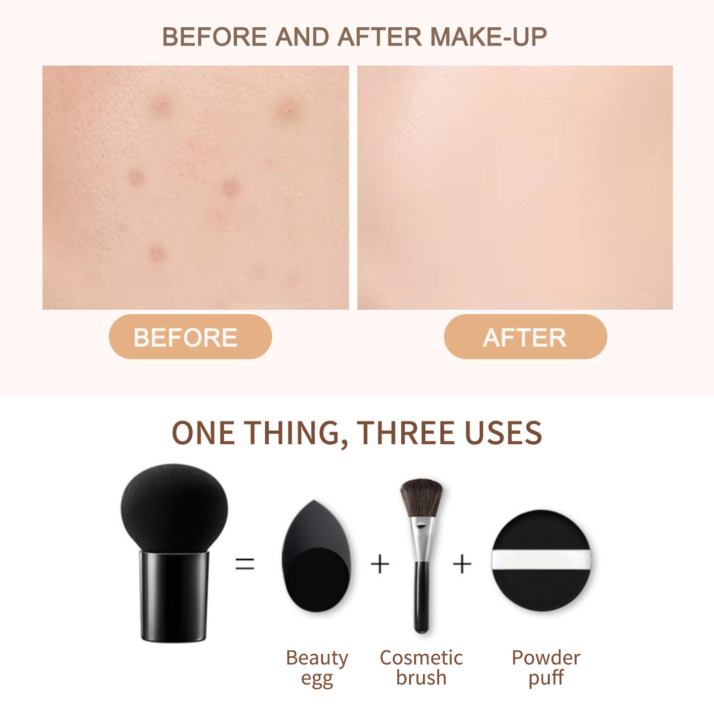 Mushroom Head Air Cushion Foundation - Natural Coverage Concealer