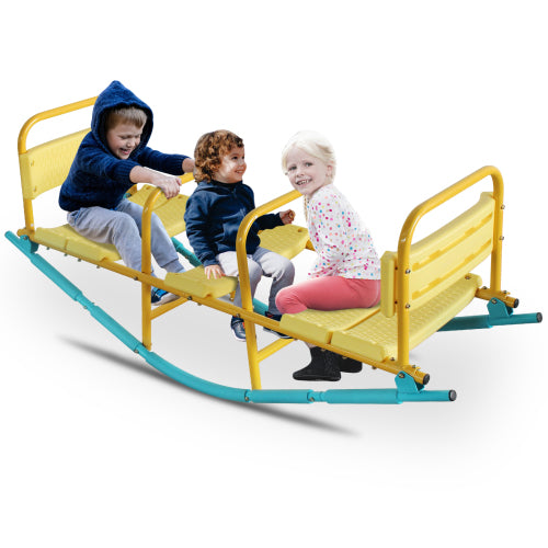 Outdoor Rocking Horse Seesaw for Kids - Multicolor Playground Equipment