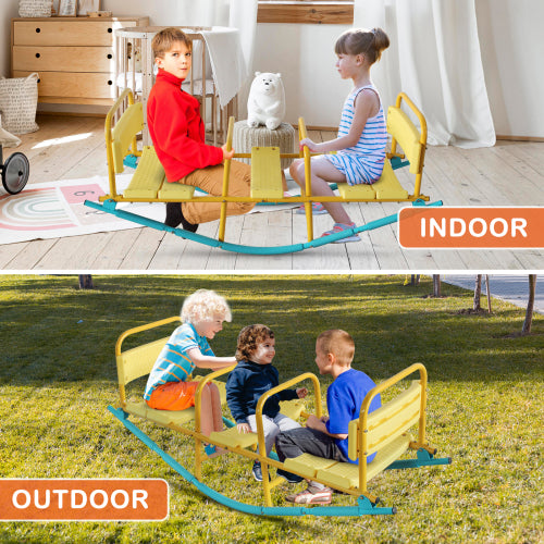 Outdoor Rocking Horse Seesaw for Kids - Multicolor Playground Equipment