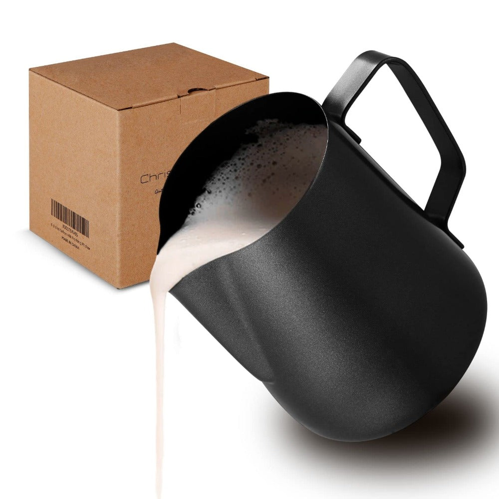 Stainless Steel Milk Frothing Jar - 350ml Matte Finish