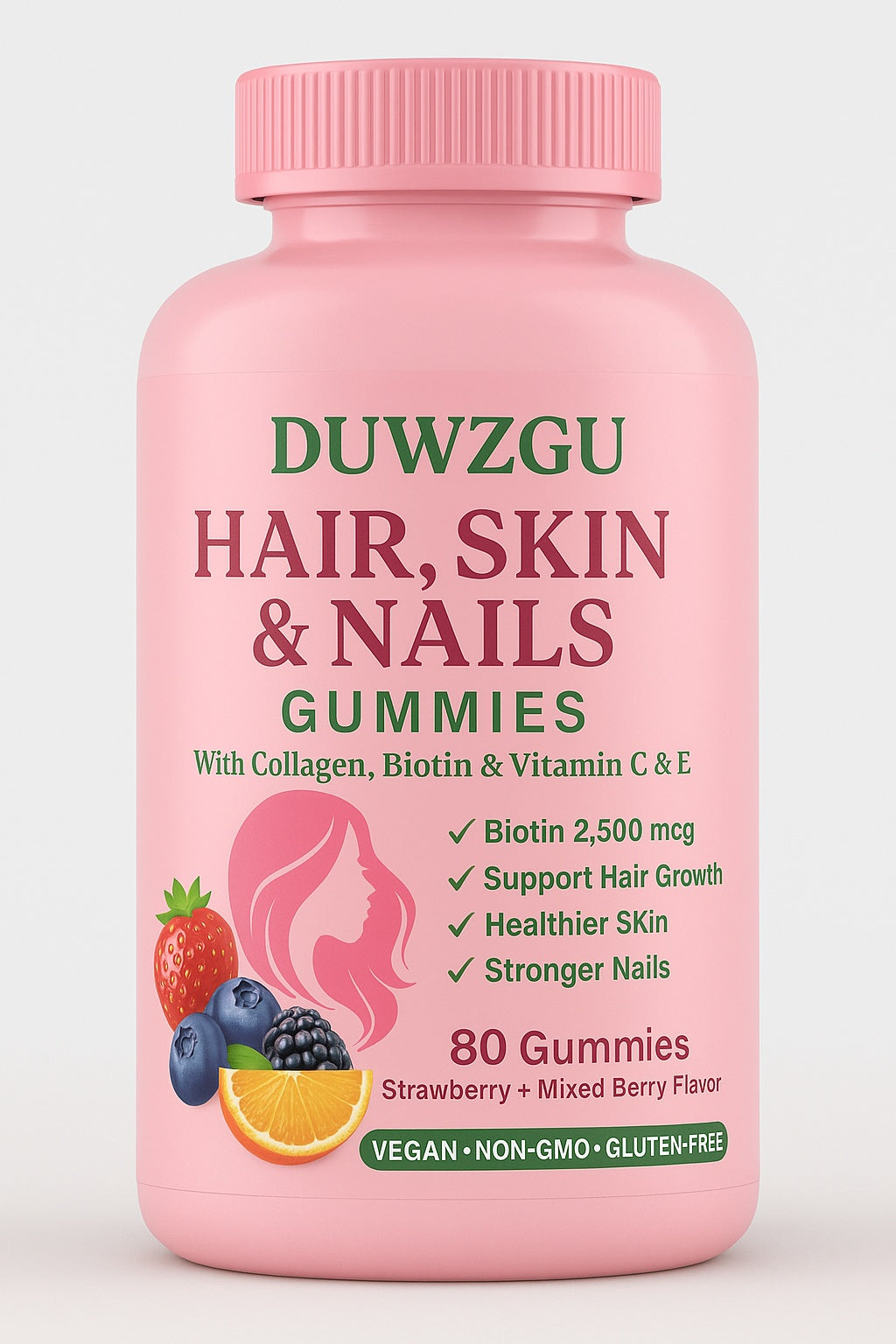 Hair Nail Jelly Gummies - 80 Tablets