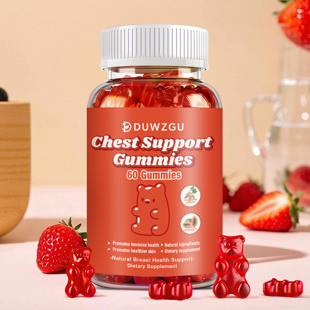 Natural Breast Enhancement Supplement Gummies - 60 Count