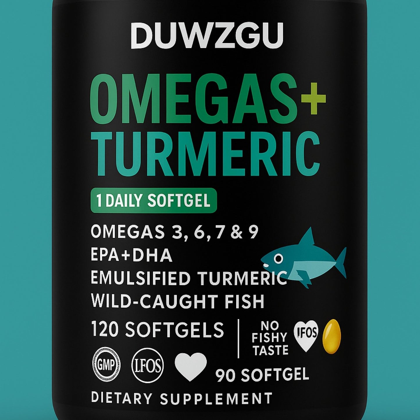 Fish Oil Soft Capsules - 1200mg Omega-3 Supplement - 160 Count