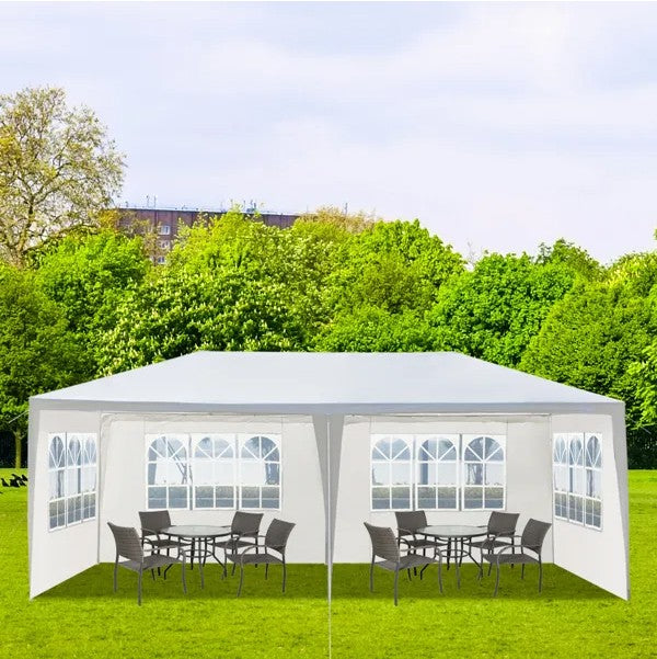 Outdoor Waterproof Party Tent - 10' x 20' White Canopy