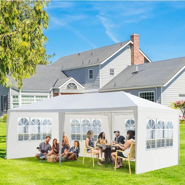 Outdoor Waterproof Party Tent - 10' x 20' White Canopy