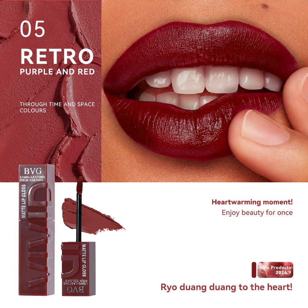 Matte Lip Lacquer Set - Non-Fading Moisturizing Lip Gloss Collection