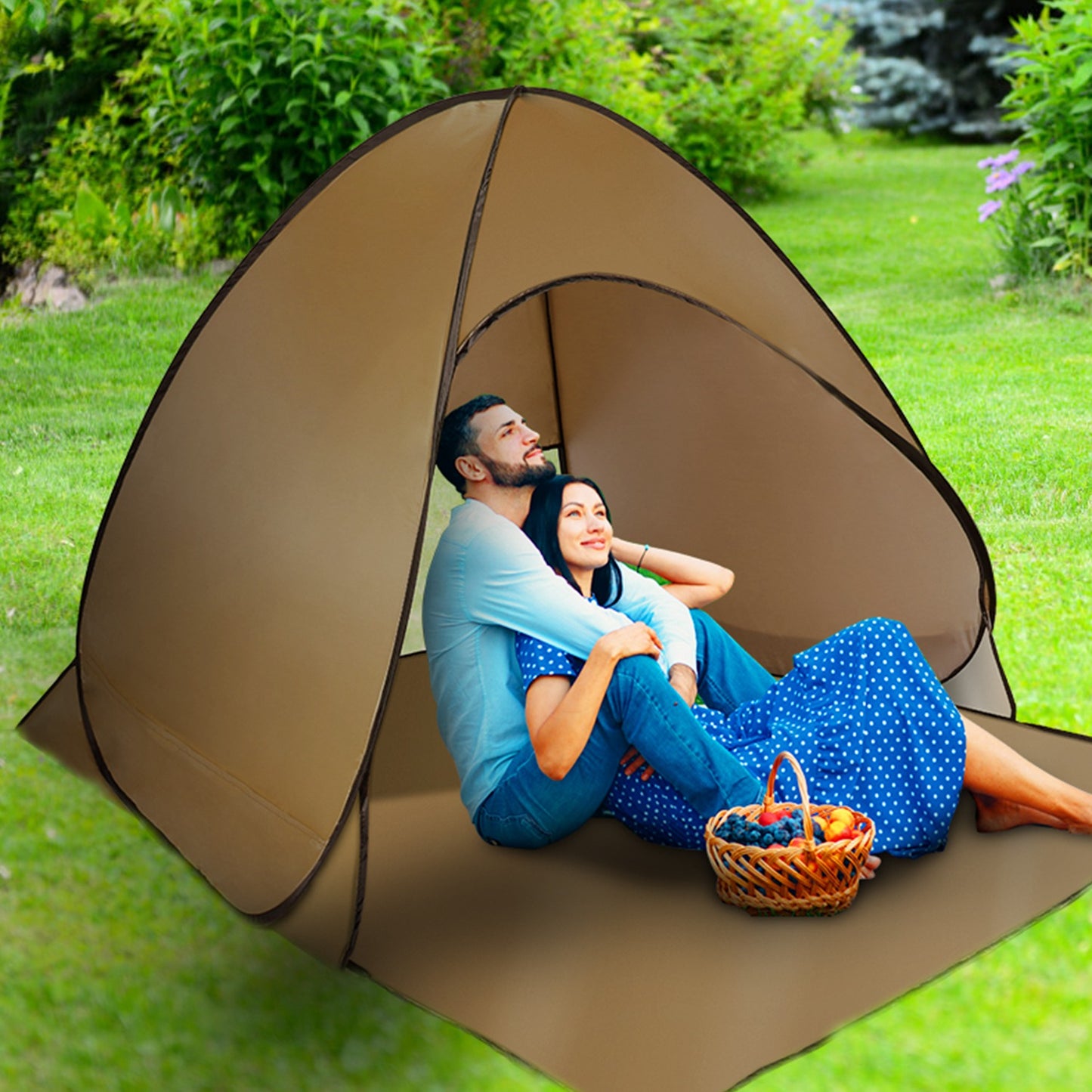 Pop Up Beach Tent for 2-3 Persons - Waterproof & UV Protection