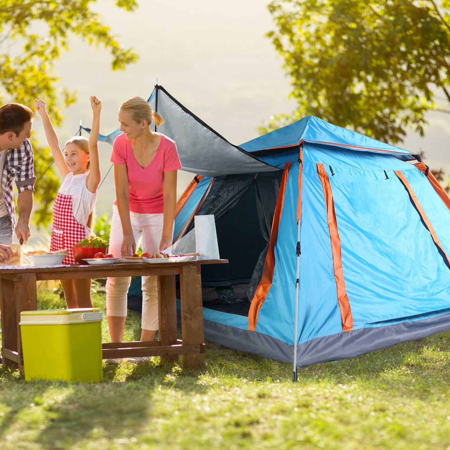 Waterproof 4-5 Person Camping Tent with Mosquito Nets