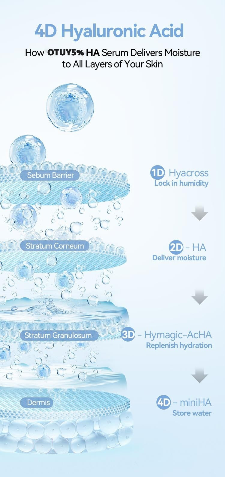 Hyaluronic Acid Facial Serum - 30ml Sterile Single-Use Ampoules